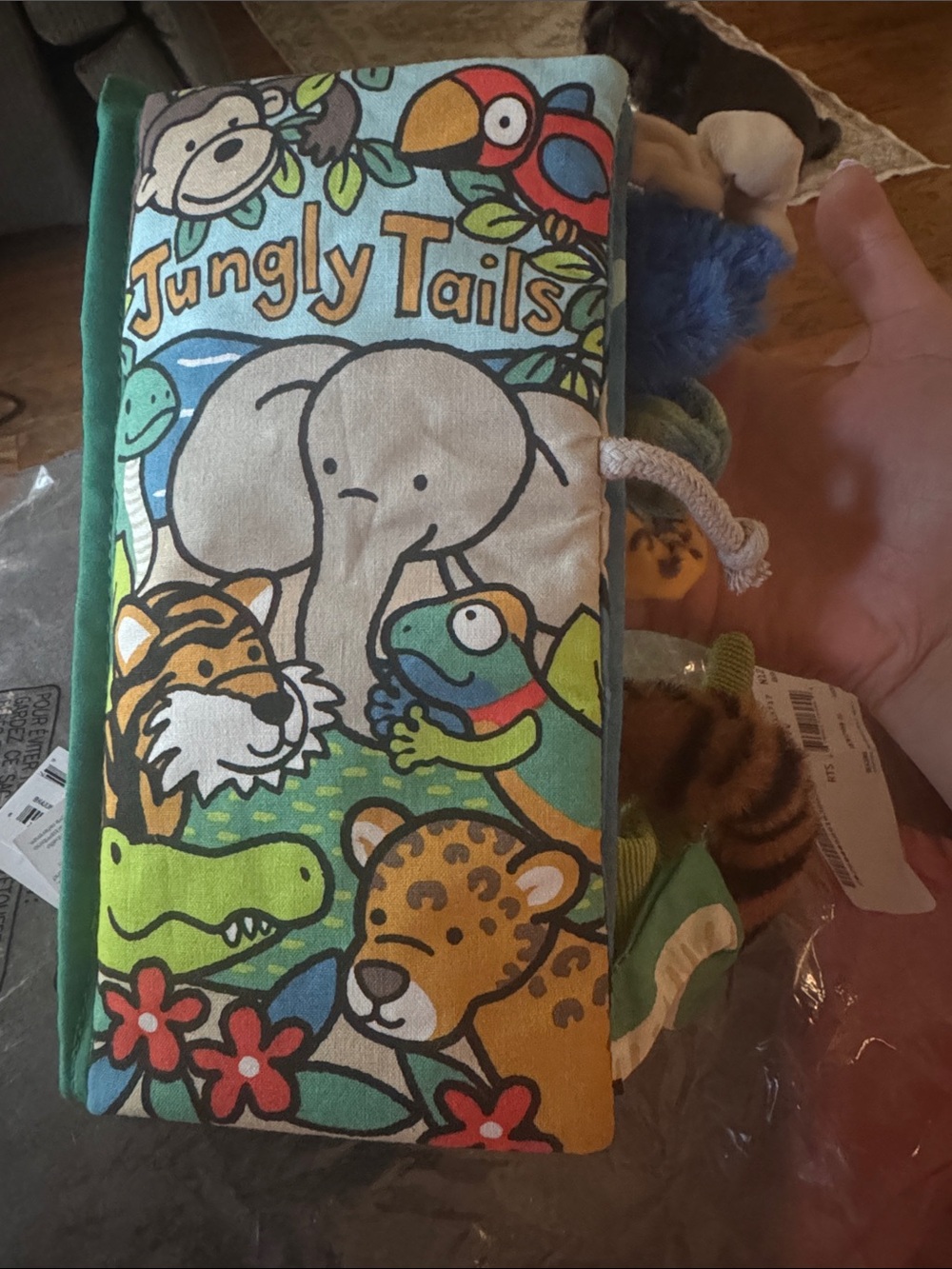 Jellycat Jungly Tails Sensory Book